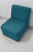 Armless fabric sofa